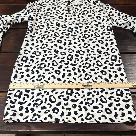 Mud Pie Black and White Leopard Long Sleeve Dress - Picture 7 of 7